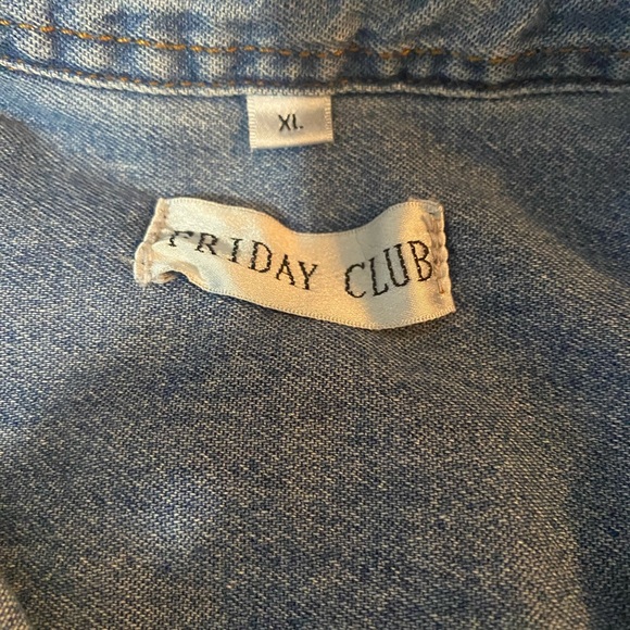 Friday Club denim Sour Patch kids shirt. Xl. EUC - Picture 3 of 4